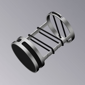 ISOPOP BroadCast Silver Shure SM7B Pop Filter