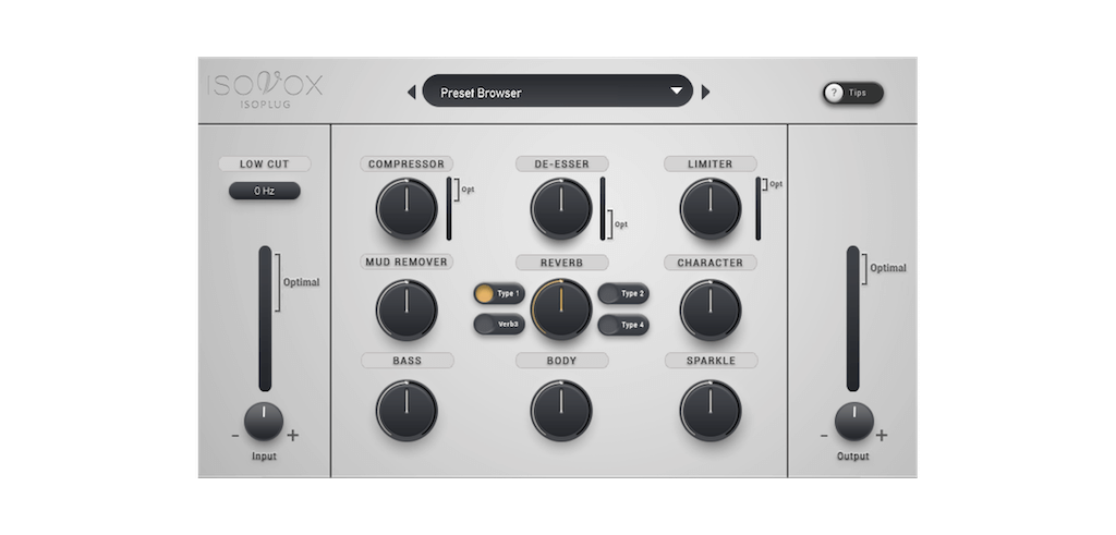 ISOPLUG vocal and voice over plugin interface overview