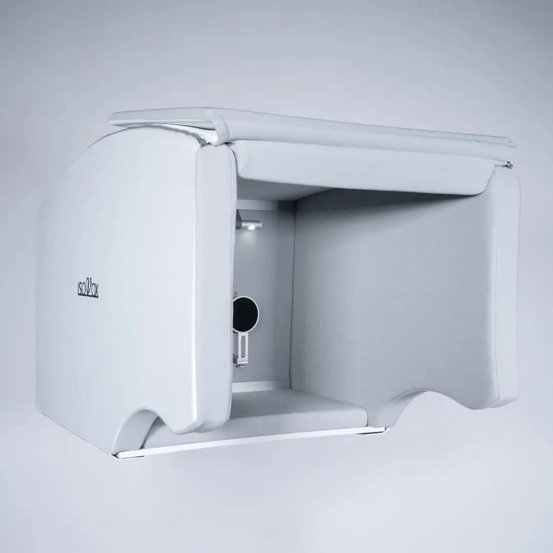 ISOVOX 2 White portable vocal booth product image from the front side
