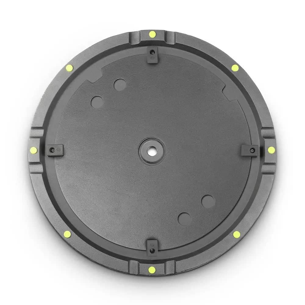 Vocal Booth Round Stand Base Plate Back Side - Black - ISOVOX